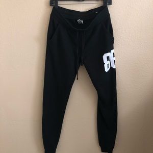 PINK VICTORIA SECRET Black Joggers - XS